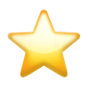 Emoji Etoile (fond transparent)